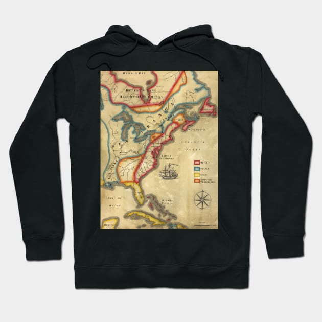 North America 1755 Hoodie by WonderWebb